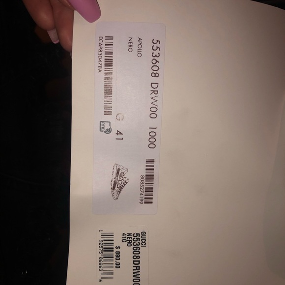 Brand New Gucci Sneakers size 41 (US size 8) - Picture 5 of 6